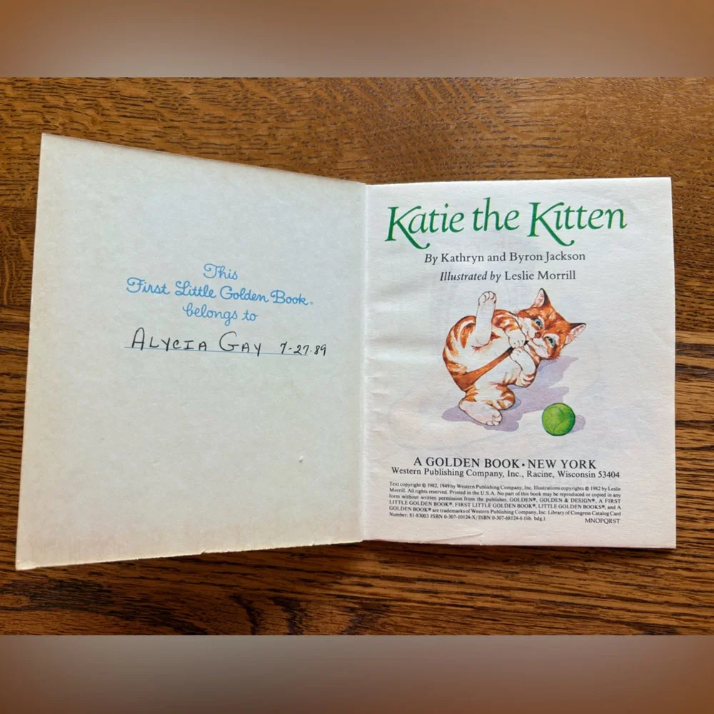 Vintage Katie the Kitten by Little Golden Books - copyright- 1982 - Picture 10 of 14